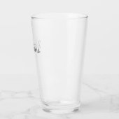 Gepersonaliseerd monogram en naam glas (Links)