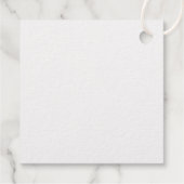 Gepersonaliseerd monogram en naam goud bedankjes labels (Achterkant)