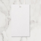 Gepersonaliseerd monogram en naam goud cadeaulabels (Achterkant)