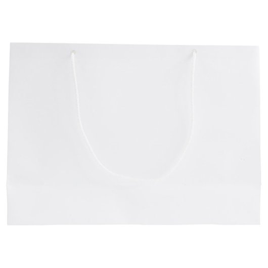 Gepersonaliseerd monogram en naam groot cadeauzakje (Achterkant)