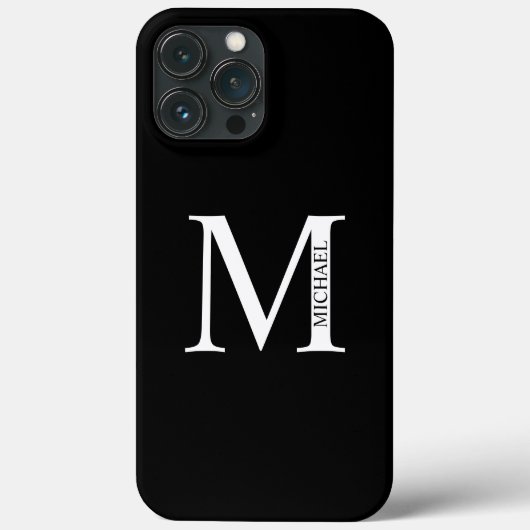 Gepersonaliseerd monogram en naam Hoesje-Mate iPho Case-Mate iPhone Case (Achterkant)