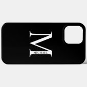Gepersonaliseerd monogram en naam Hoesje-Mate iPho Case-Mate iPhone Case (Achterkant (horizontaal))