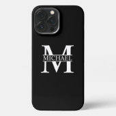 Gepersonaliseerd monogram en naam Hoesje-Mate iPho iPhone Hoesje (Achterkant)