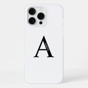 Gepersonaliseerd monogram en naam iPhone 16 pro max hoesje