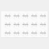 Gepersonaliseerd monogram en naam labels (Vel)