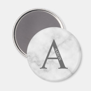 Gepersonaliseerd Monogram en Naam Magnet