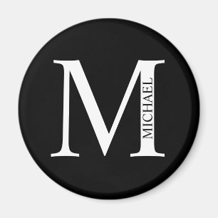Gepersonaliseerd Monogram en Naam Magnet