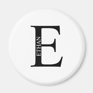 Gepersonaliseerd Monogram en Naam Magnet