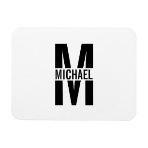 Gepersonaliseerd Monogram en Naam Magnet Magneet
