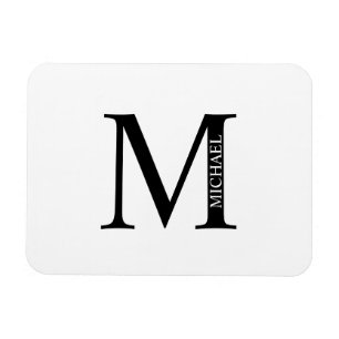 Gepersonaliseerd Monogram en Naam Magnet Magneet