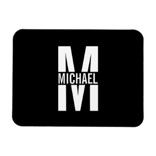 Gepersonaliseerd Monogram en Naam Magnet Magneet