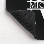 Gepersonaliseerd monogram en naam muismat (Hoek)