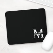 Gepersonaliseerd monogram en naam muismat