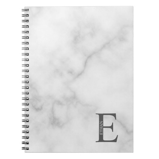 Gepersonaliseerd monogram en naam Notitieboek (Voorkant)