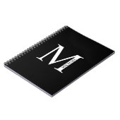 Gepersonaliseerd monogram en naam Notitieboek (Linkerzijde)