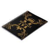  gepersonaliseerd monogram en naam notitieboek (Linkerzijde)