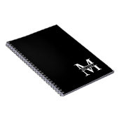 Gepersonaliseerd monogram en naam notitieboek (Rechterzijde)