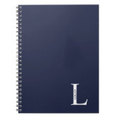 Gepersonaliseerd monogram en naam Notitieboek (Voorkant)
