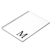 Gepersonaliseerd monogram en naam Notitieboek (Linkerzijde)