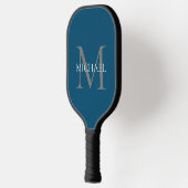 Gepersonaliseerd Monogram en Naam Ocean Blue Pickleball Paddle (Links)