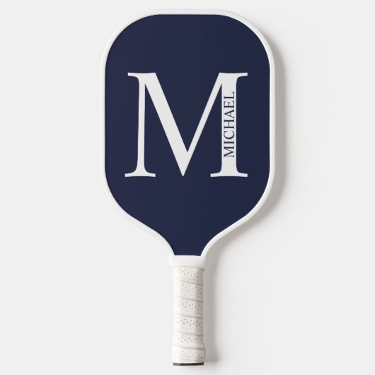 Gepersonaliseerd monogram en naam pickleball paddle (Voorkant)