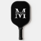 Gepersonaliseerd monogram en naam pickleball paddle (Voorkant)