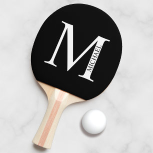 Gepersonaliseerd monogram en naam pingpongpeddel tafeltennisbatje
