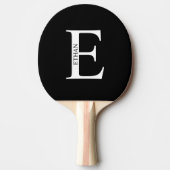 Gepersonaliseerd monogram en naam pingpongpeddel tafeltennisbatje (Voorkant)