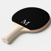 Gepersonaliseerd monogram en naam pingpongpeddel tafeltennisbatje (Voorkant Gekanteld)
