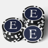 Gepersonaliseerd monogram en naam poker chips (Opstapeling)