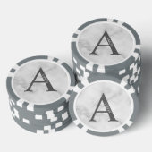 Gepersonaliseerd monogram en naam poker chips (Opstapeling)