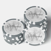 Gepersonaliseerd monogram en naam poker chips (Opstapeling)