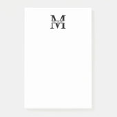 Gepersonaliseerd monogram en naam post-it® notes (Voorkant)