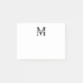 Gepersonaliseerd monogram en naam post-it® notes (Voorkant)