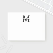 Gepersonaliseerd monogram en naam post-it® notes