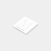 Gepersonaliseerd monogram en naam post-it® notes (Schuin)