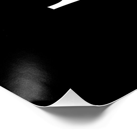 Gepersonaliseerd monogram en naam Poster (Hoek)