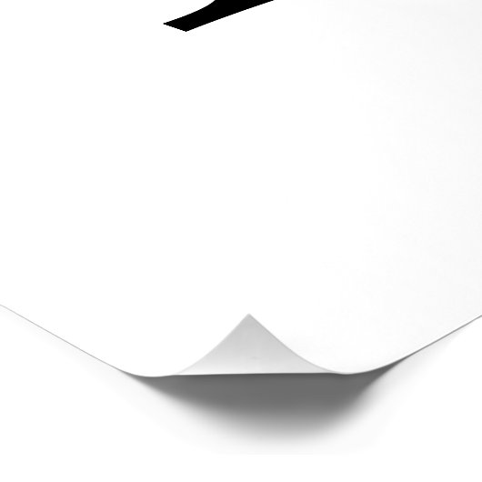 Gepersonaliseerd monogram en naam poster (Hoek)