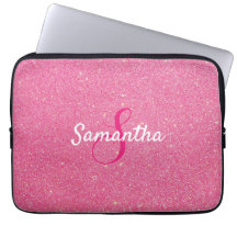 Gepersonaliseerd monogram en naam Roos Roze glitte