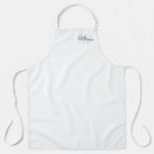 Gepersonaliseerd monogram en naam schort (Voorkant)