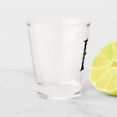 Gepersonaliseerd monogram en naam shot glas (Links)