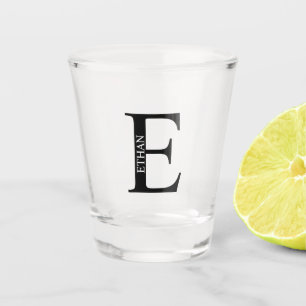 Gepersonaliseerd monogram en naam shot glas
