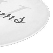 Gepersonaliseerd monogram en naam snijplank (Hoek)