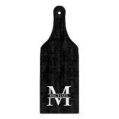 Gepersonaliseerd monogram en naam snijplank (Voorkant)