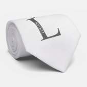 Gepersonaliseerd monogram en naam Stropdas (Opgerold)