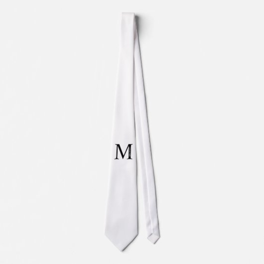 Gepersonaliseerd monogram en naam Stropdas (Voorkant)