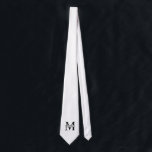 Gepersonaliseerd monogram en naam stropdas<br><div class="desc">Gepersonaliseerd monogram en naam Giftsmet gepersonaliseerde monogram en naam in klassieke stijl van het serif doopvont.
Perfect als vaderdag cadeautjes voor vader, cadeaus voor grootvader, echtgenoot, groom, beste man, groomsmen en nog veel meer.</div>