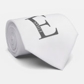 Gepersonaliseerd monogram en naam Stropdas (Opgerold)