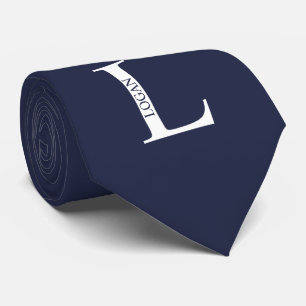 Gepersonaliseerd monogram en naam Stropdas