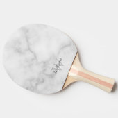 Gepersonaliseerd monogram en naam tafeltennisbatje (Zijkant)